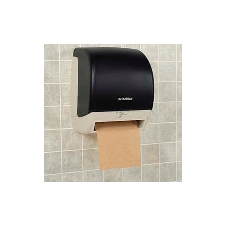 Global Industrial Plastic Automatic Roll Paper Towel Dispenser, 8 Roll, Smoke Gray/Beige 640932